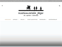 Tablet Screenshot of kostuem-jaeger.ch